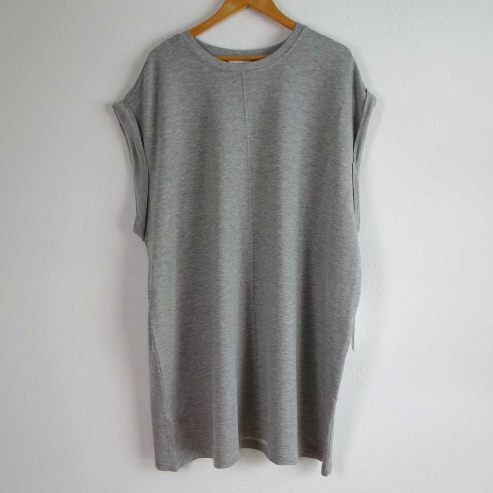 Calvin Klein T-Shirt Dress Women's Plus 2X Gray Stretch Sleeveless